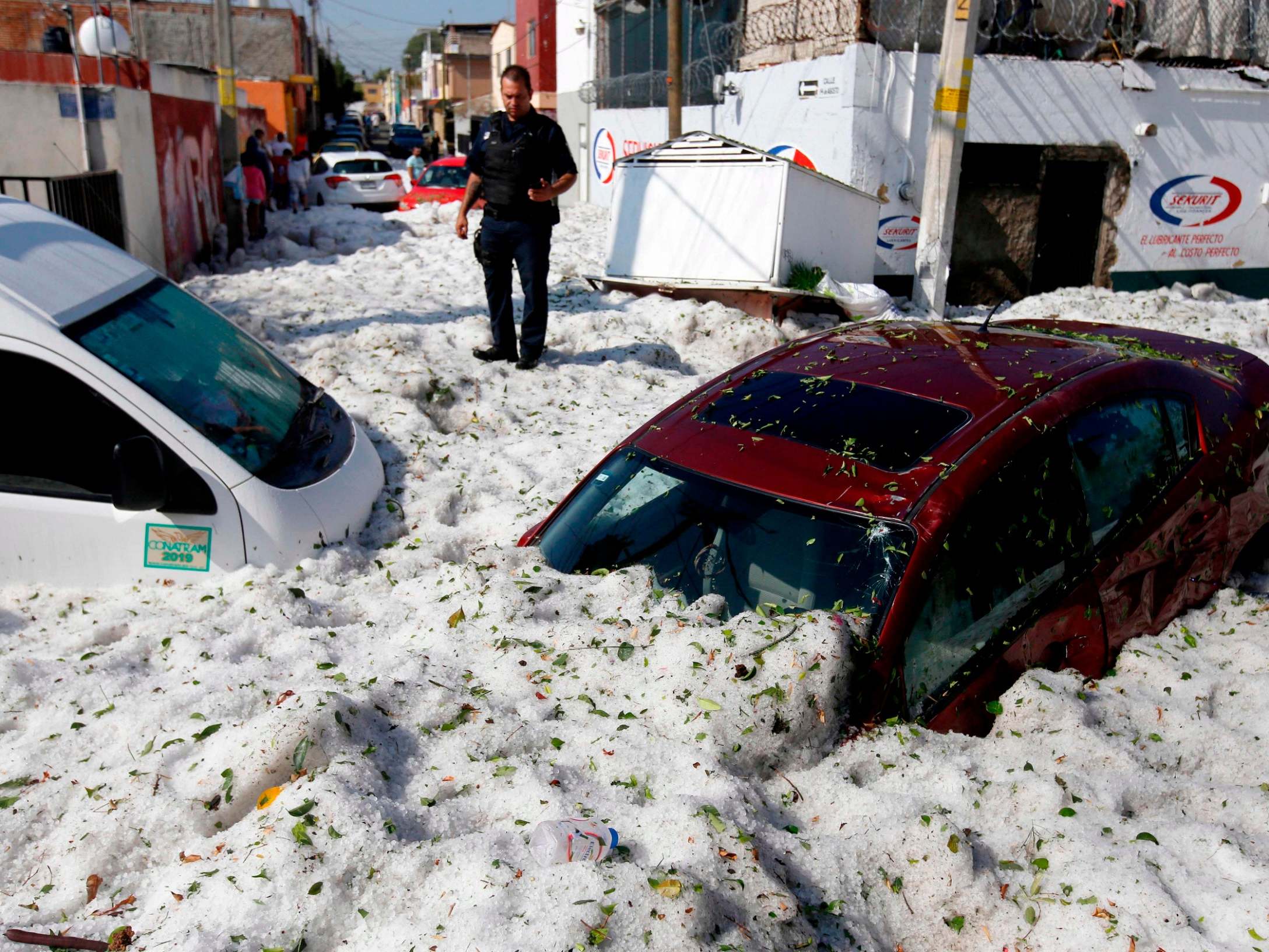 Freak summer hailstorm buries Mexico’s Guadalajara city in 1.5 metres of ice