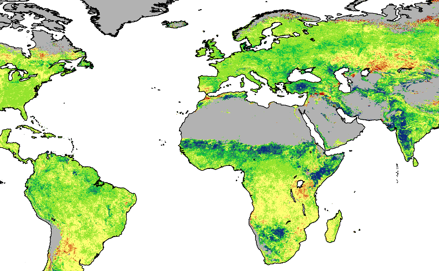 Deserts Greening from Rising CO2