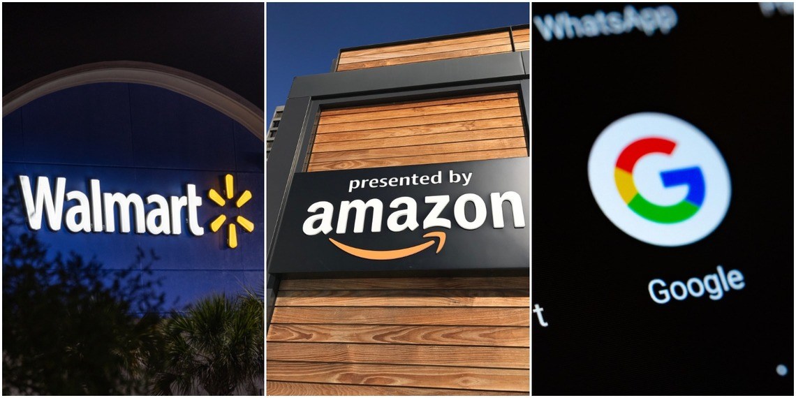 Dow Flinches as Walmart-Led Lobby Demands Probe of Amazon & Google