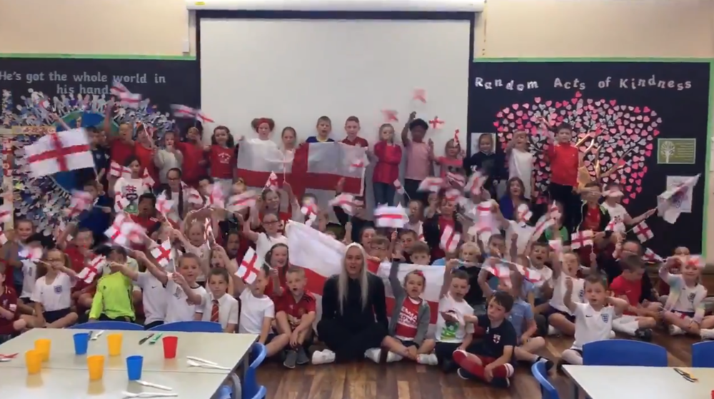 It’s coming home: Schoolkids lead support for Lionesses ahead of World Cup semi