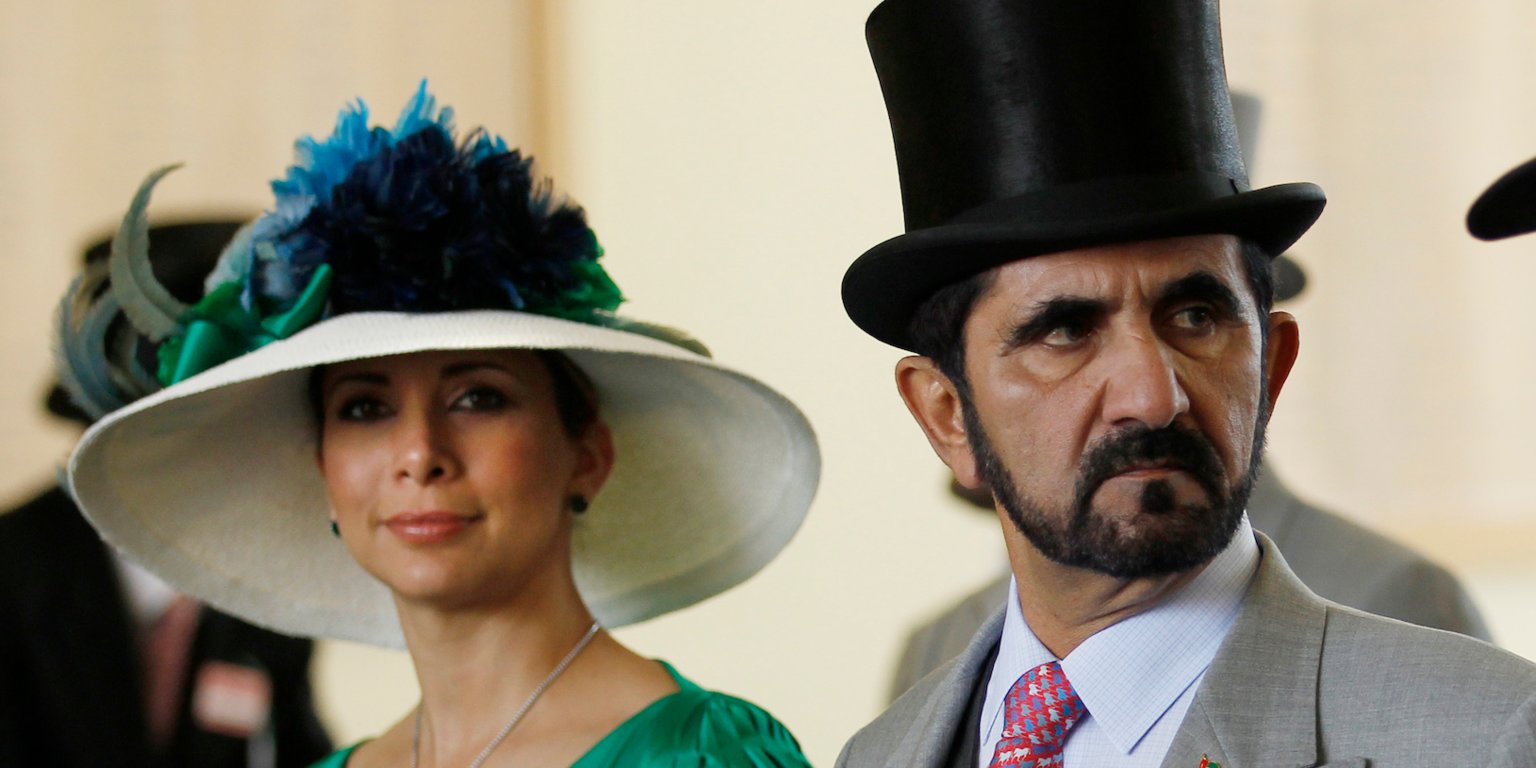 The wife of the emir of Dubai has run away to London, reportedly after learning disturbing details about a failed escape attempt by another princess