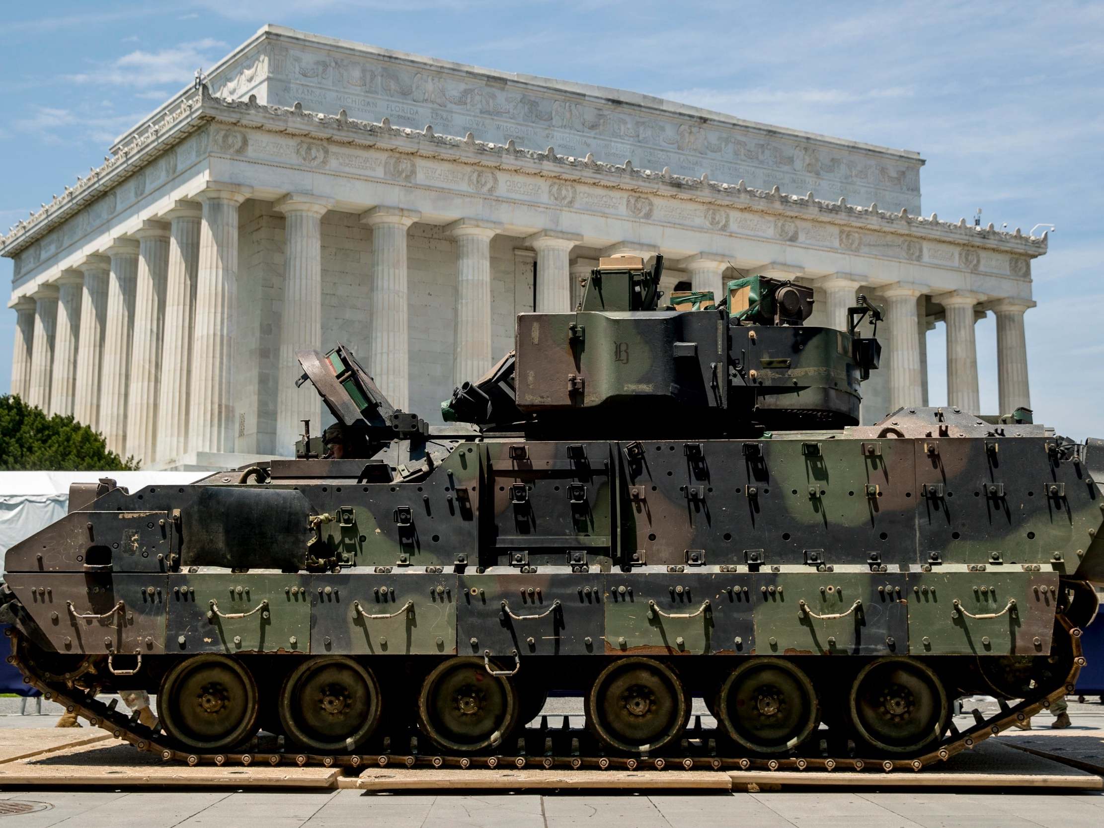 Trump news – live: President facing small crowd for July the Fourth speech, as poll shows plunging support for him in key states he won in 2016