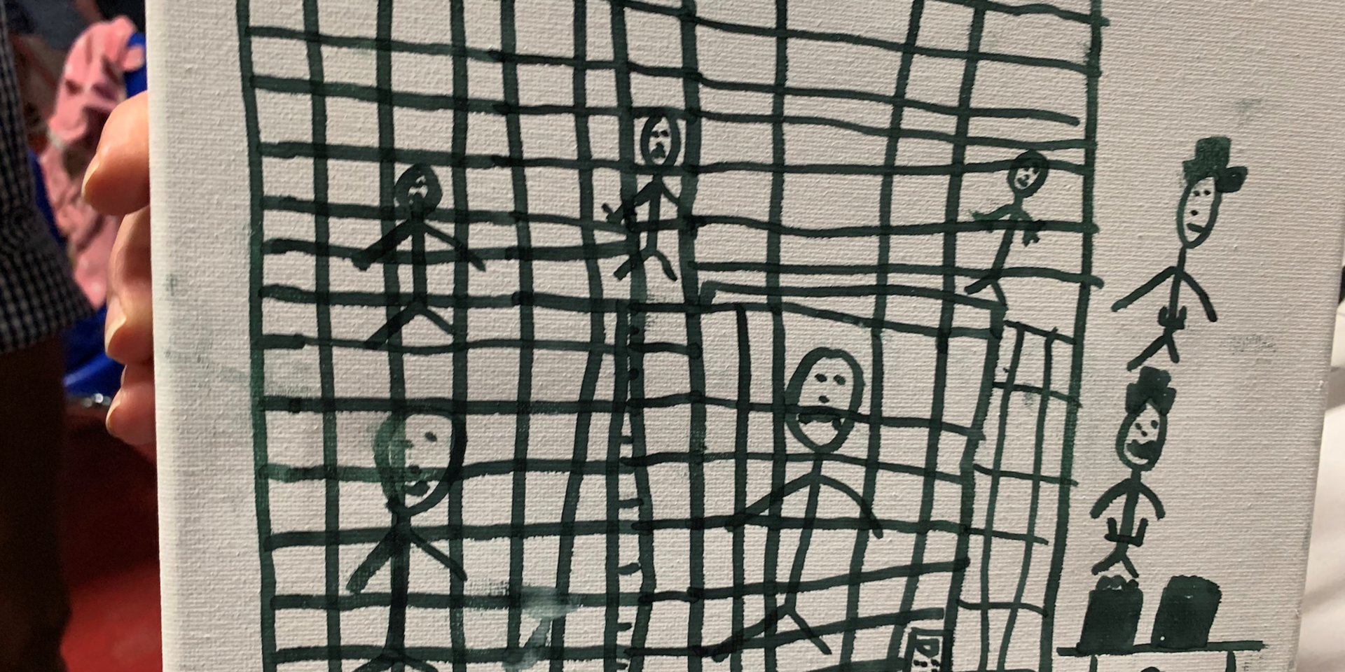 Heartbreaking drawings by detained migrant children depict them being held behind bars in US detention facilities
