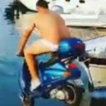VIDEO: Balotelli bet sends moped into sea