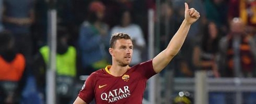 Dzeko turns up for Roma