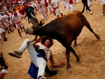 American man almost killed after trying to take selfie with Pamplona bull