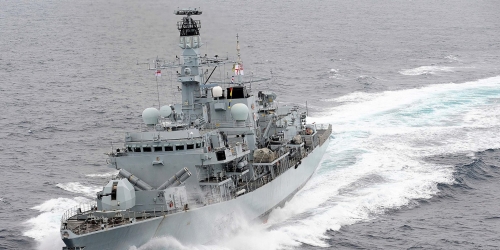 Iranian gunboats backed away in a showdown with a Royal Navy frigate after staring down the barrel of the ‘perfect weapon’