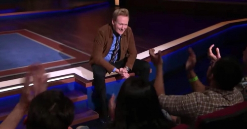 Watch how Conan hilariously handled it when Kumail Nanjiani had to cancel his appearance last minute