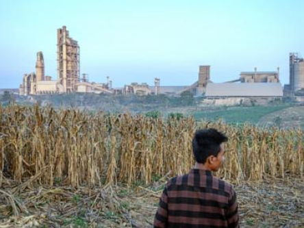 Indonesians fight a German cement giant over a mine and factory project