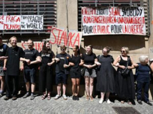 Czech public broadcasters stage warning strike over government plan to change funding