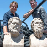 Archaeologists in Israel uncover 1,700-year-old Roman-era statues buried face down