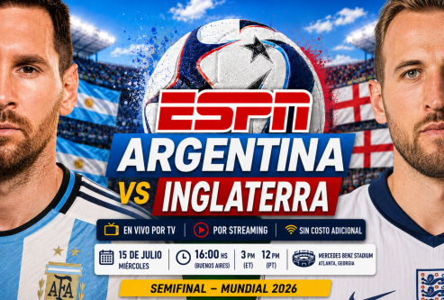 ESPN EN VIVO — cómo ver partido Argentina vs. Inglaterra por TV y Online