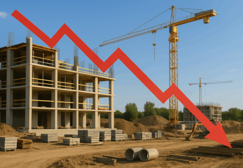 Construction output falls for second month