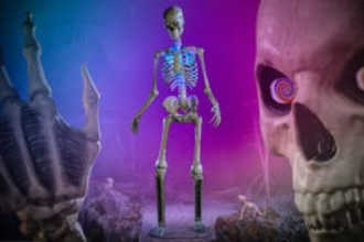 Bigger Scares: Home Depot’s 12-Foot Skeleton Is a Halloween Hit and Now It Can Talk, Too