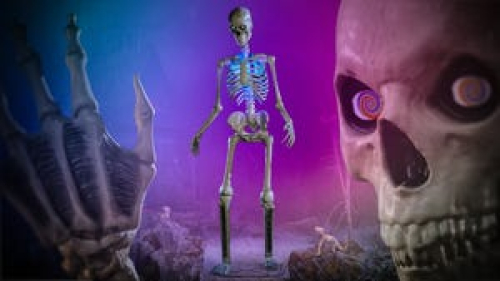 Bigger Scares: Home Depot’s 12-Foot Skeleton Is a Halloween Hit and Now It Can Talk, Too