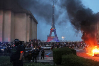 PSG Champions League victory causes chaos in Paris, with 45 arrested and fires set across city
