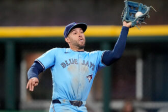 Blue Jays’ Springer to play left field vs. White Sox, first time this season