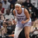 Isabelle Harrison shows off long legs in stylish pregame outfit before Tempo-Dream game