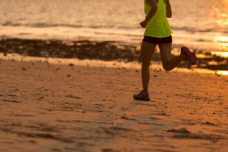 La playa no es una buena opción para correr
