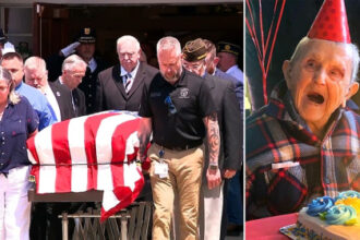 ‘Nobody should go alone’: 1,500 strangers honor WWII veteran with no known family