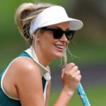 Paige Spiranac’s swing is so hot it gets flagged as she hits the course in country club approved attire