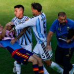 Spain World Cup celebrations marred by scuffles with Argentina