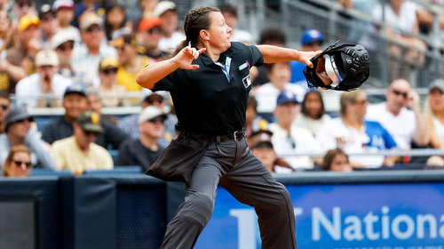 MLB’s female ump leaves both teams fuming with odd calls, NASCAR wife hits the beach & Aaron Rodgers emerges!