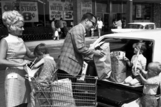 Vintage photos reveal what grocery shopping looked like in the 1960s