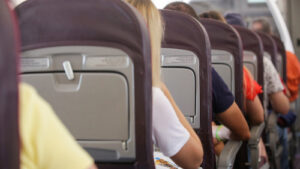 Airplane seats really are getting smaller