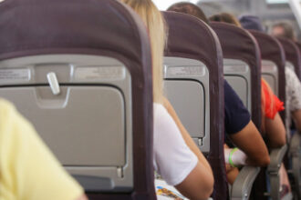 Airplane seats really are getting smaller