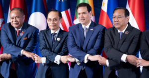Iran’s demands over the Strait of Hormuz would set a dangerous precedent, Rubio warns Asian leaders