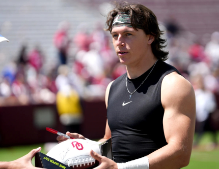 Where does John Mateer rank in starting QB tier list by The Athletic?