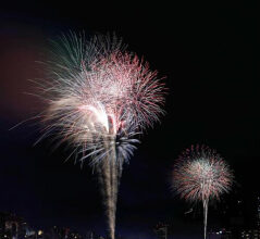 「おー、すごい」下町の夜空彩る大輪に歓声　東京・隅田川花火大会に約92万人