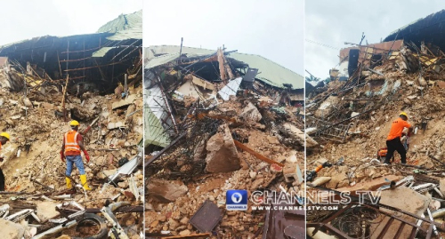 Students Feared Trapped As Private Hostel Near Oko Polytechnic Collapses