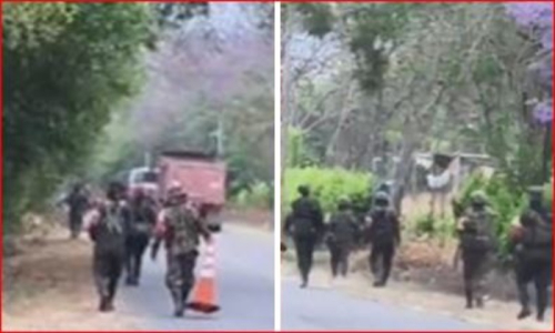 VIDEO Disidencias de las Farc patrullan la vía Caloto-Corinto, Cauca: Ejérció hace presencia en la zona