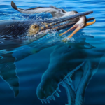 40-foot-long Kronosaurus ate a 23-foot-long marine reptile who ate a pterosaur, fossil shows