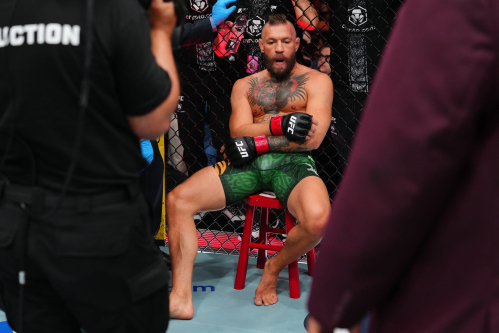 Someone just paid $5k for the stool Conor McGregor sat on moments after getting injured at UFC 329