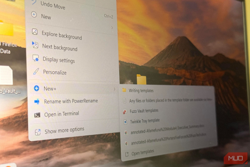 Windows’ New menu was useless until I added my own files to it