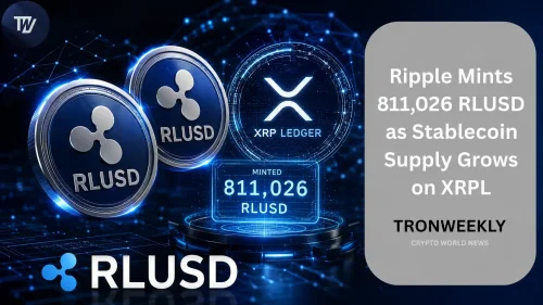 Ripple Mints 811,026 RLUSD as Stablecoin Supply Grows on XRPL