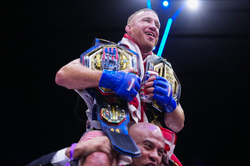 Justin Gaethje could vacate lightweight title if manager’s hopes for one last fight come together