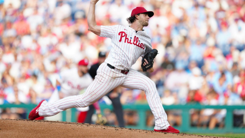 Phillies’ Aaron Nola exits against Blue Jays after taking liner to ankle