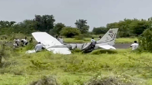 Baramati plane crash: Trainer aircraft goes off runway during training exercise