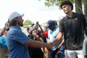 NBA rookie finding basketball lessons at FedEx St. Jude Championship