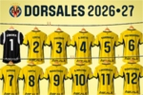 El Villarreal deja libre dos dorsales del primer equipo