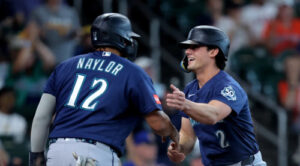 Josh Naylor and Cole Young inadvertently created a new ‘butt slide’ for Mariners