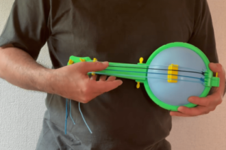 3D-printed ‘balloon banjo’ is ready for pickin’