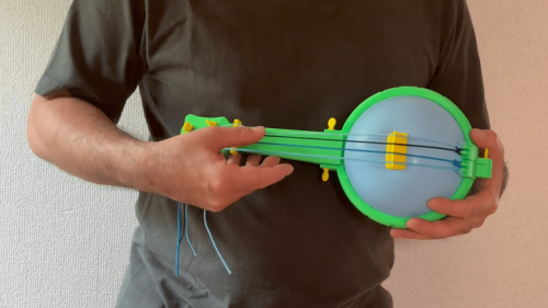 3D-printed ‘balloon banjo’ is ready for pickin’