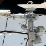 NASA astronaut and 1st female French spacewalker remove failed ISS antenna but run out of time for replacement