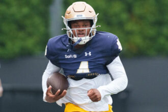 Notre Dame freshmen continue to flash, as WR scores over senior