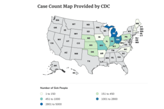 Patient count for parasite outbreak linked to lettuce tops 10,000
